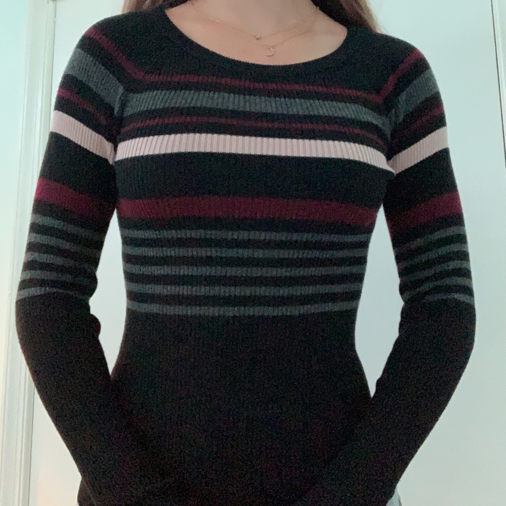 Long Sleeve Striped Sweater